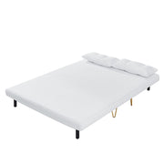 Jola Boucle Foldable Sofa Bed With Metal Legs And Pillow