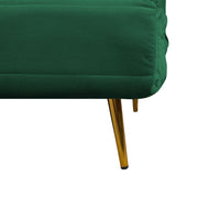 Jola Velvet Foldable 2 Seater Sofa Bed with Pillows