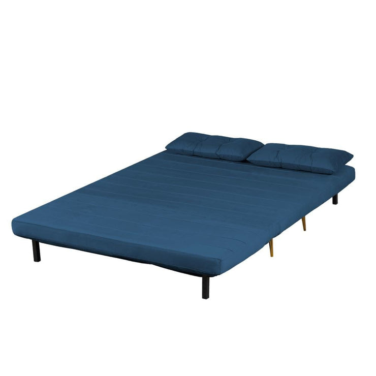 Jola x Large Velvet Foldable 2.5 Seater Sofa Bed with Pillows