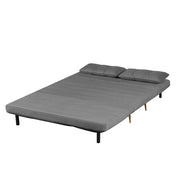 Jola x Large Velvet Foldable 2.5 Seater Sofa Bed with Pillows