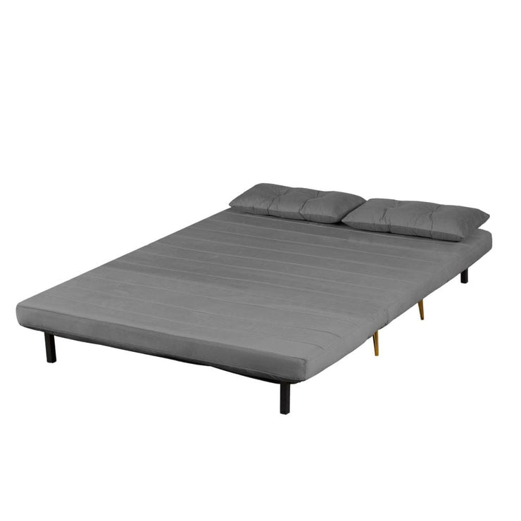 Jola x Large Velvet Foldable 2.5 Seater Sofa Bed with Pillows