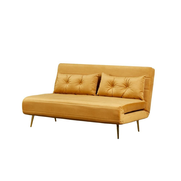 Jola x Large Velvet Foldable 2.5 Seater Sofa Bed with Pillows