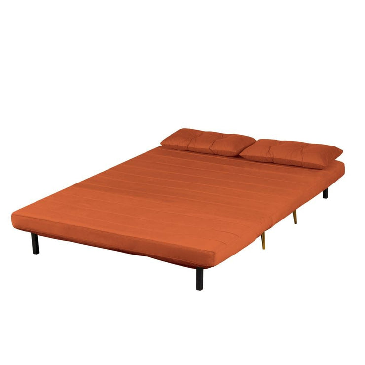 Jola x Large Velvet Foldable 2.5 Seater Sofa Bed with Pillows
