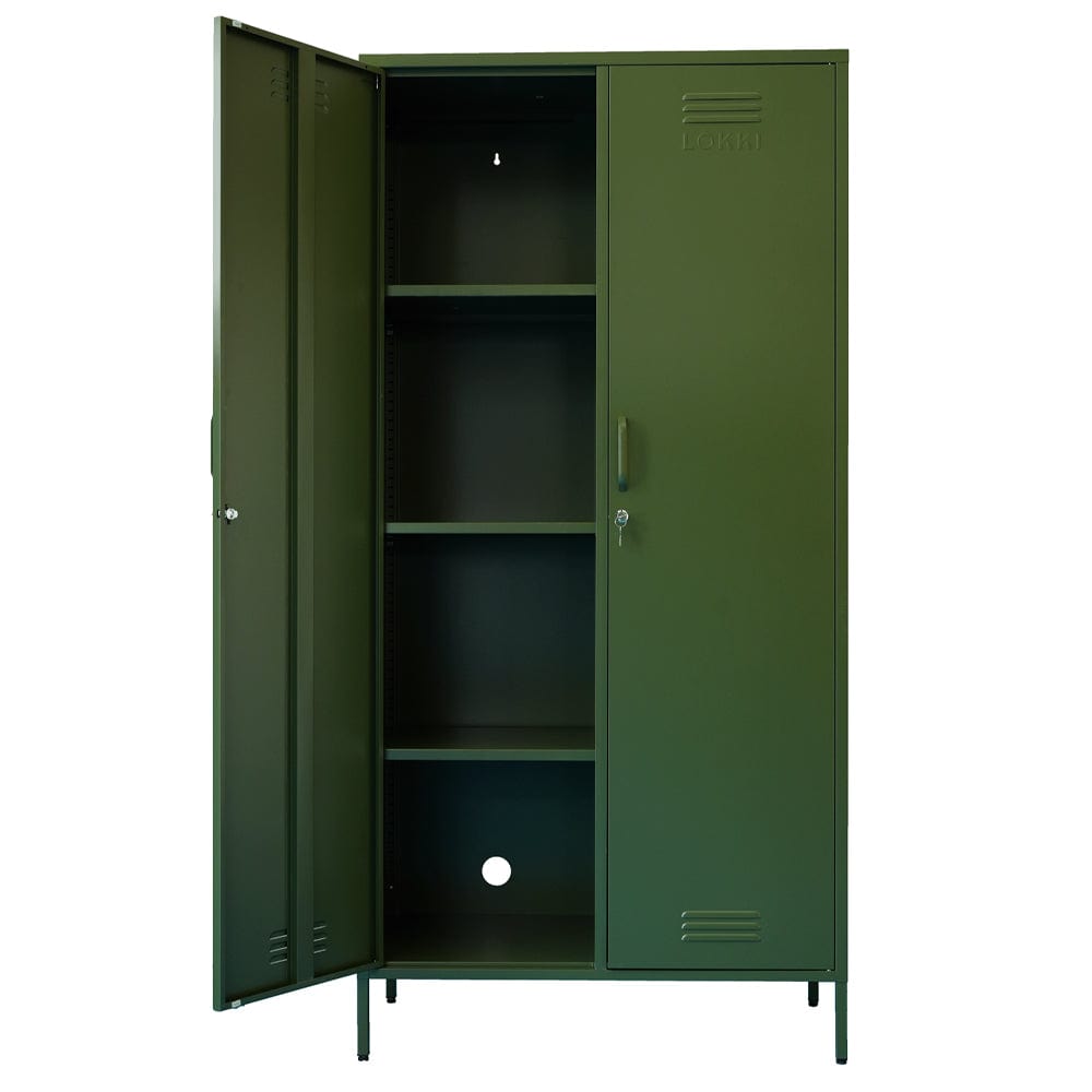 Lokki® 2 Doors Wardrobe Storage Locker cabinet With Adjustable Shelf