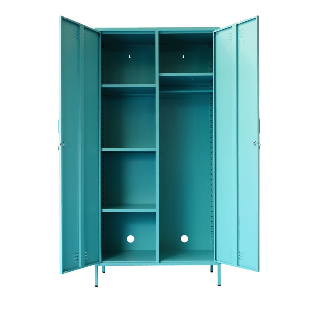 Lokki® 2 Doors Wardrobe Storage Locker cabinet With Adjustable Shelf