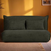 Lola Corduroy Foldable Sofa Bed with Pillows