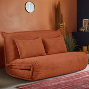 Lola Corduroy Foldable Sofa Bed with Pillows