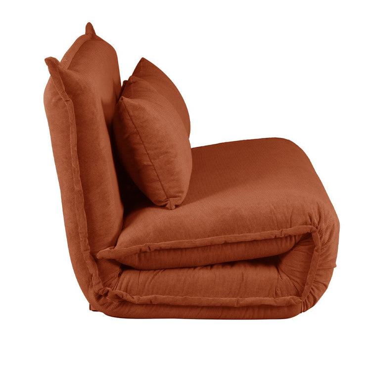 Lola Corduroy Foldable Sofa Bed with Pillows