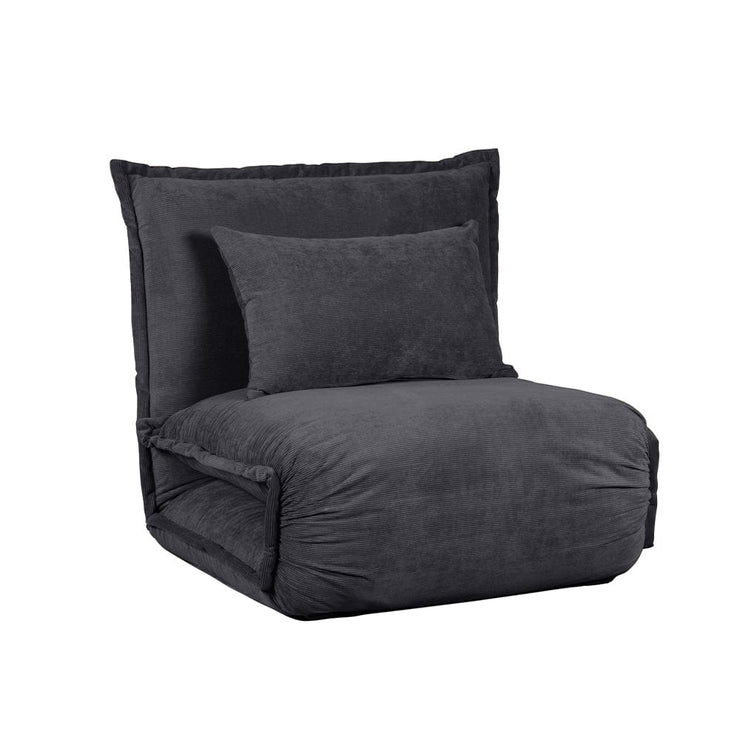 Lola Corduroy Foldable Sofa Bed with Pillows