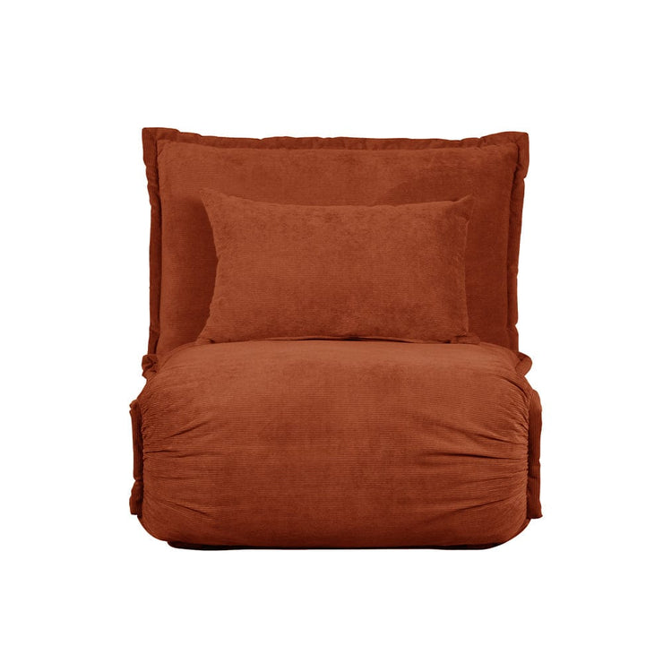 Lola Corduroy Foldable Sofa Bed with Pillows