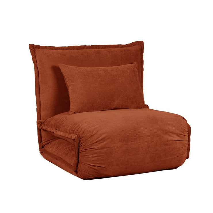 Lola Corduroy Foldable Sofa Bed with Pillows