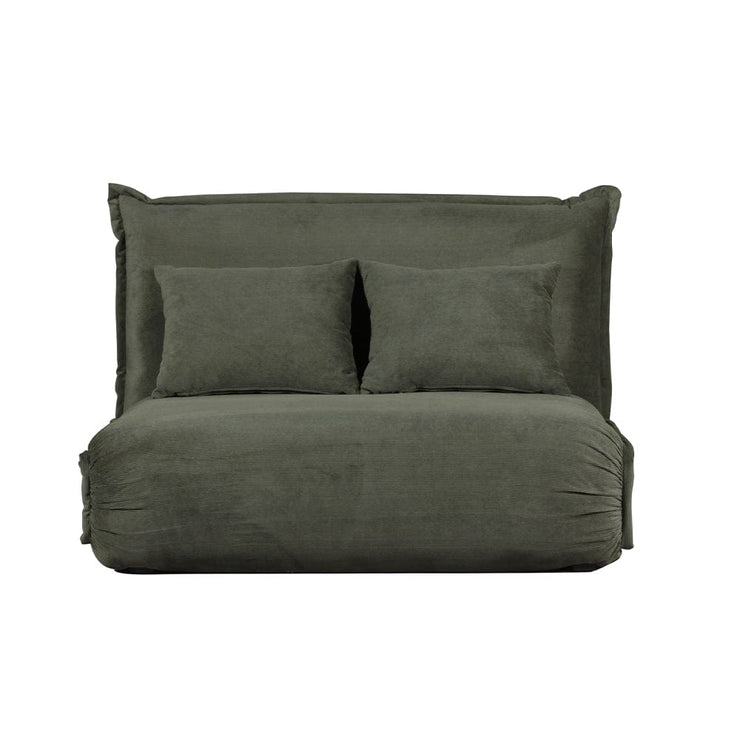 Lola Corduroy Foldable Sofa Bed with Pillows