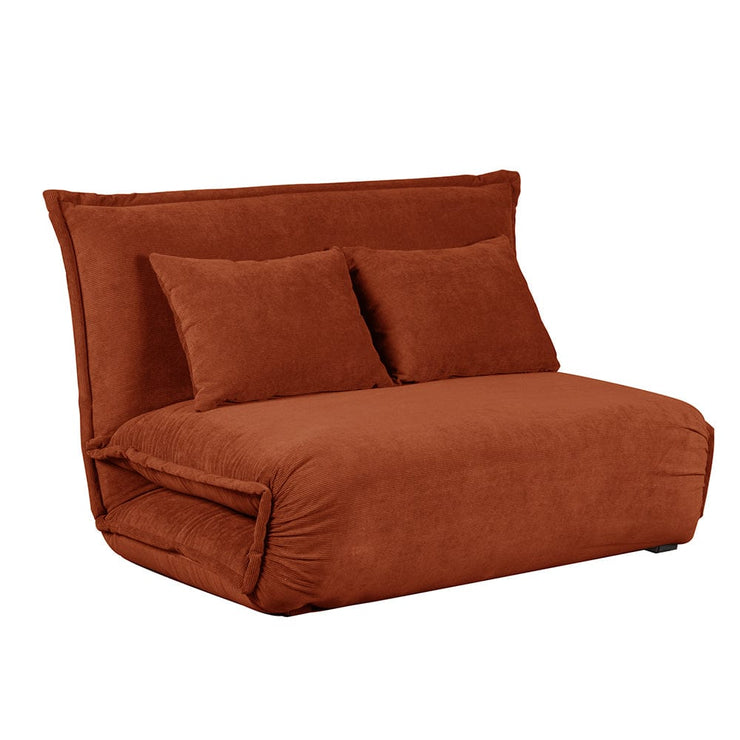 Lola Corduroy Foldable Sofa Bed with Pillows