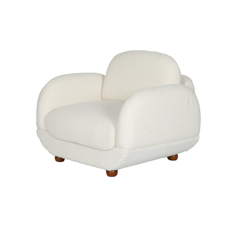Luca Boucle 3+1 Sofa Set With Wooden Leg