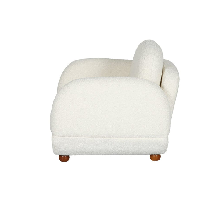 Luca Boucle 3+1 Sofa Set With Wooden Leg