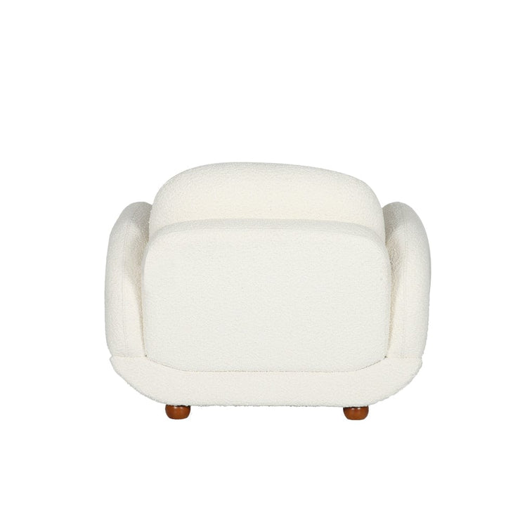 Luca Boucle 3+1 Sofa Set With Wooden Leg