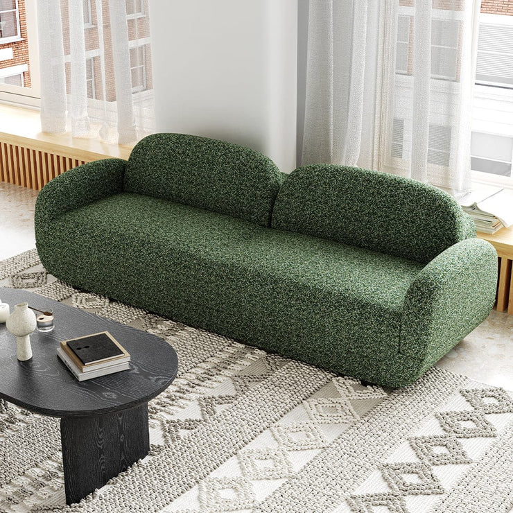 Luca Boucle 3+1 Sofa Set With Wooden Leg