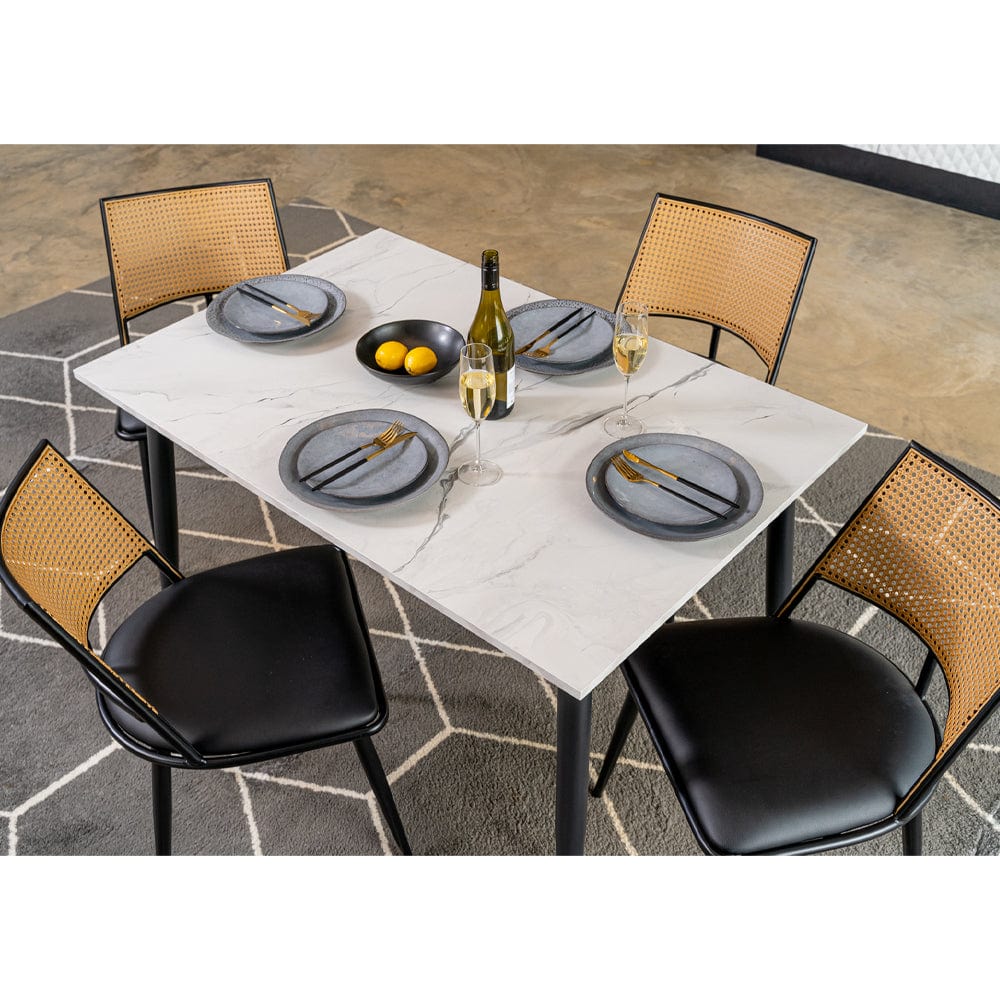 Outdoor marble table shop and chairs