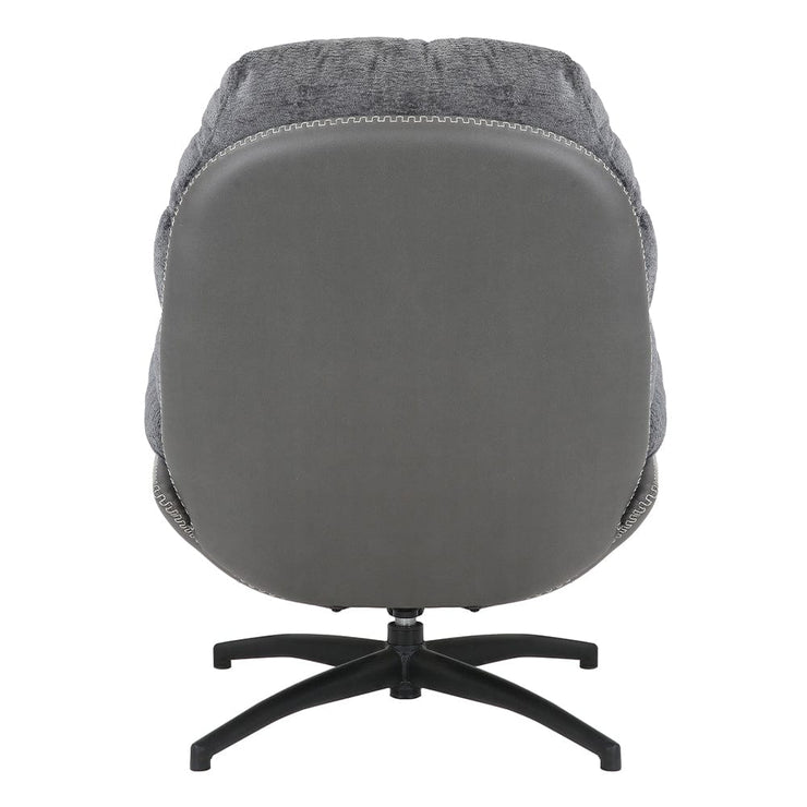 Manu Boucle Recliner Swivel Armchair With Footstool