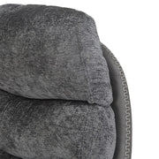 Manu Boucle Recliner Swivel Armchair With Footstool