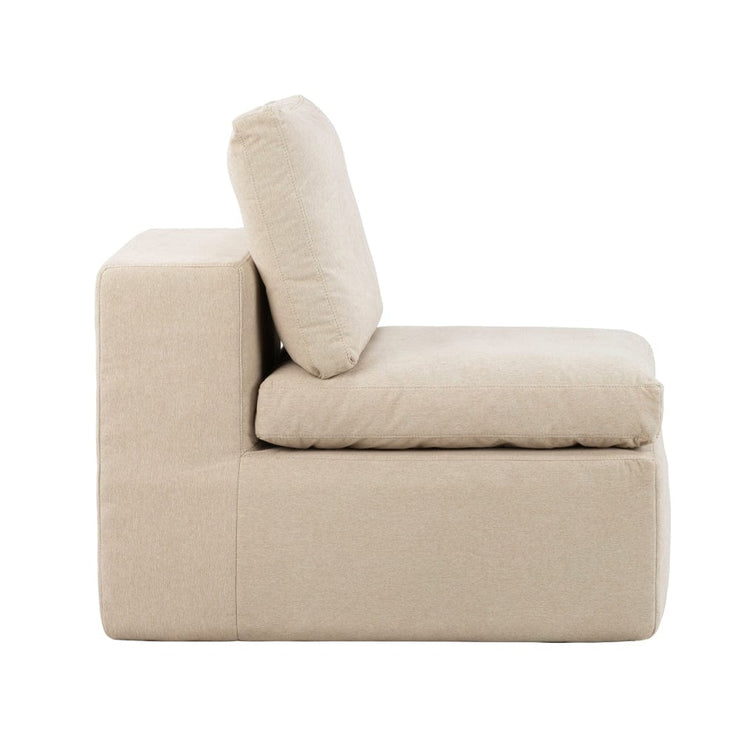 Marshmuff 3 Seater Resting Corner Sofa Set in Beige