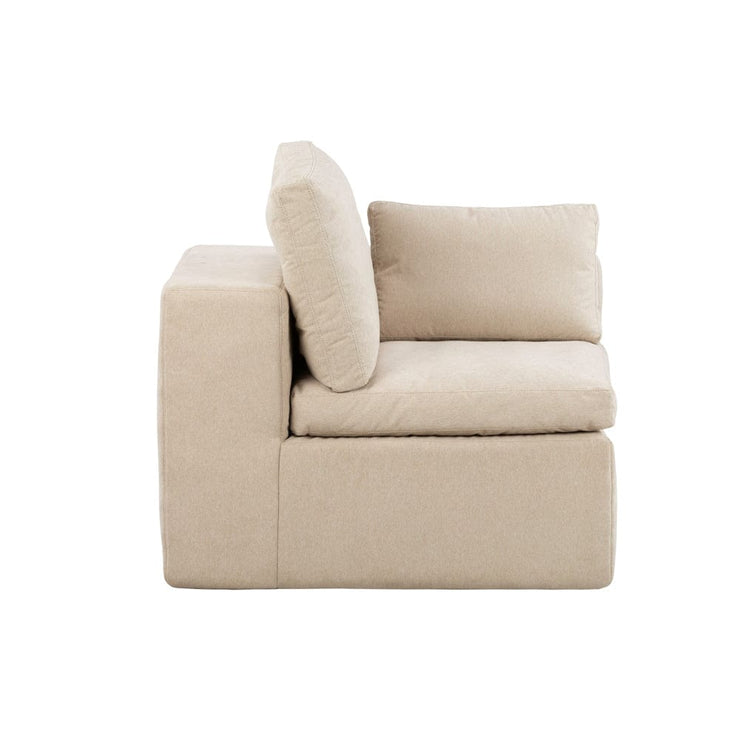 Marshmuff 3 Seater Resting Corner Sofa Set in Beige
