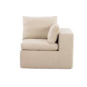 Marshmuff 3 Seater Resting Corner Sofa Set in Beige