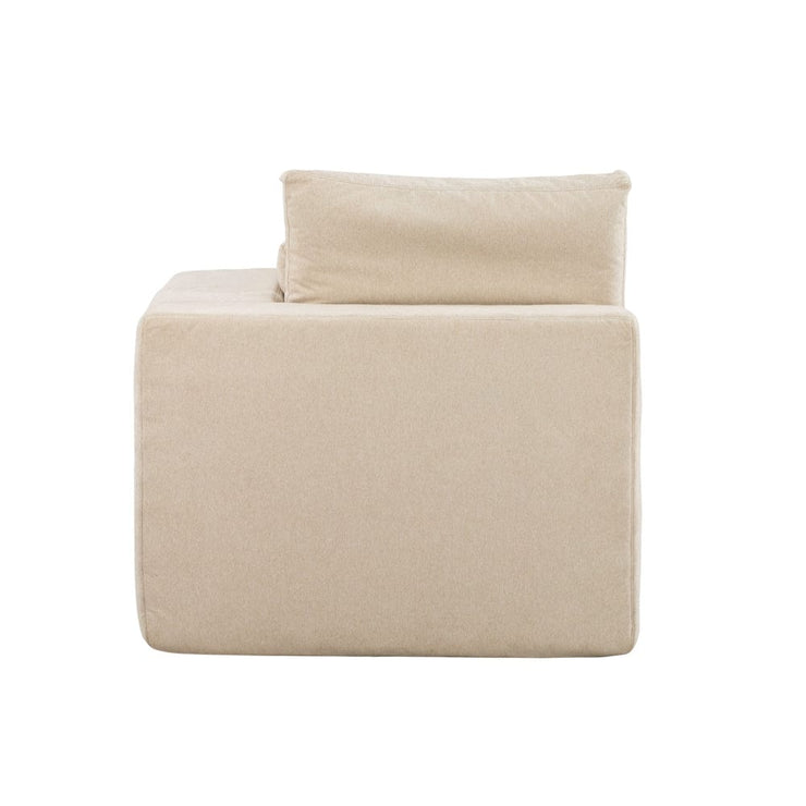 Marshmuff 3 Seater Resting Corner Sofa Set in Beige