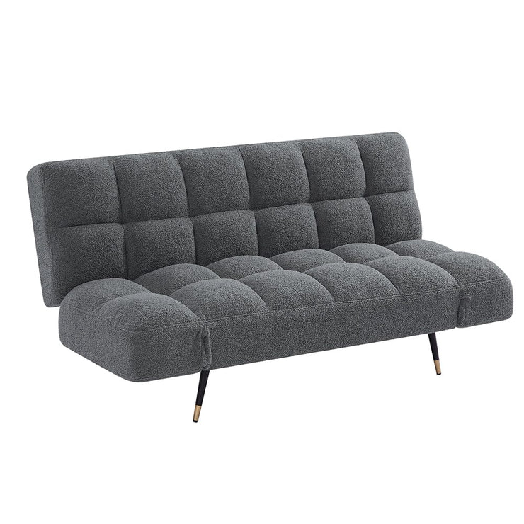 Melody Boucle Foldable Sofa Bed With Adjustable Arms