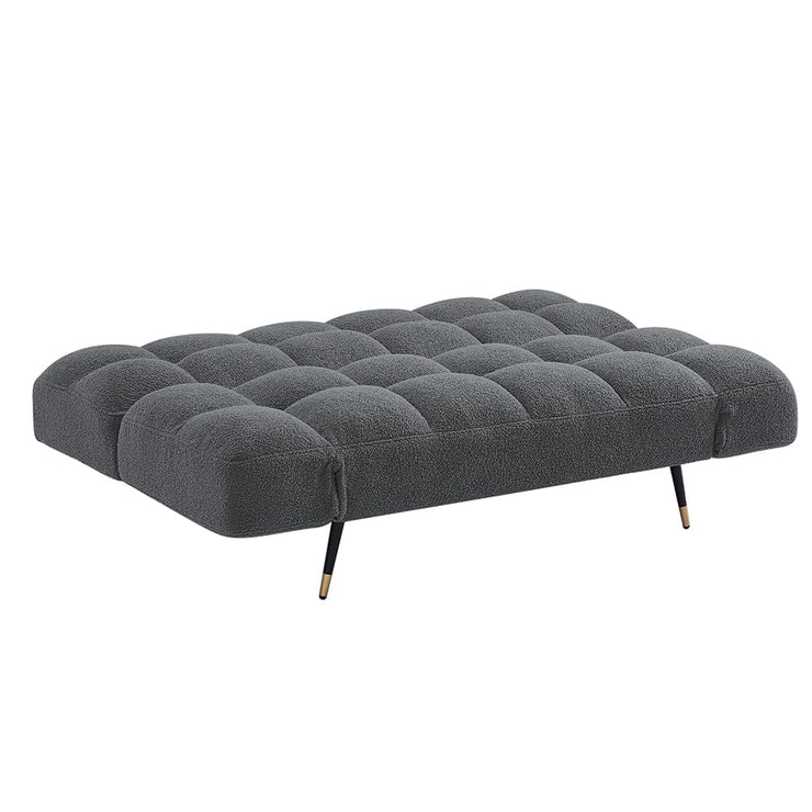 Melody Boucle Foldable Sofa Bed With Adjustable Arms