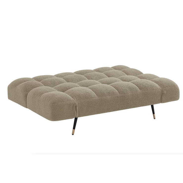 Melody Boucle Foldable Sofa Bed With Adjustable Arms