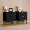 Two Bedside Tables (Black)