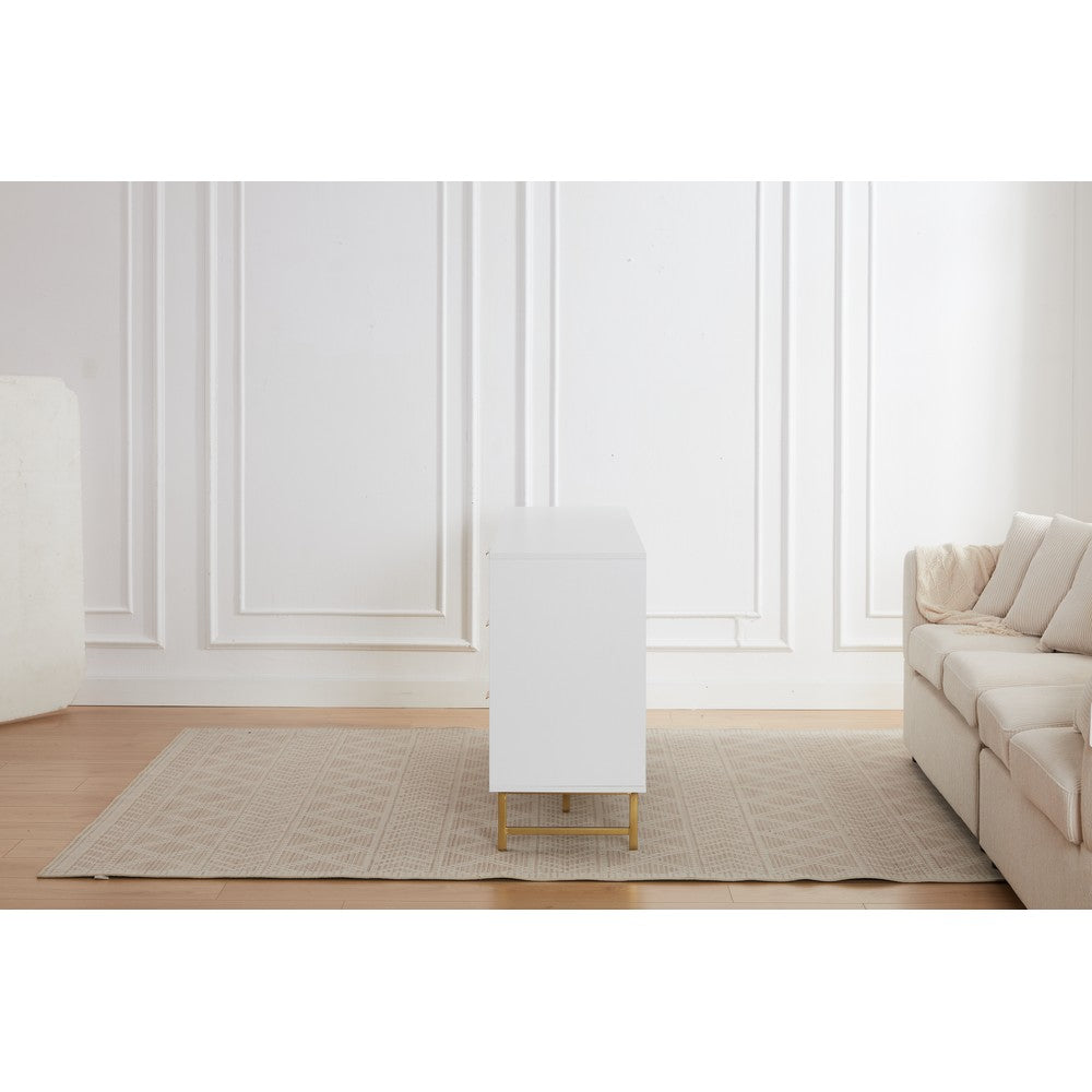 Mercury Ridged Extra Wide Sideboard, Matte White