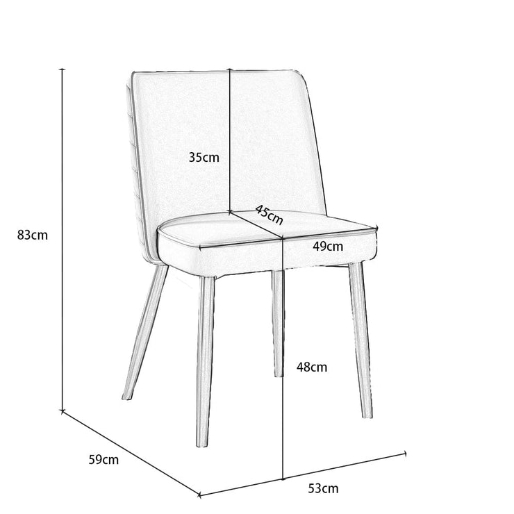 Belluno 180cm Sínte Tábla Itheacháin Le Binse Agus 4 Chathaoirleach