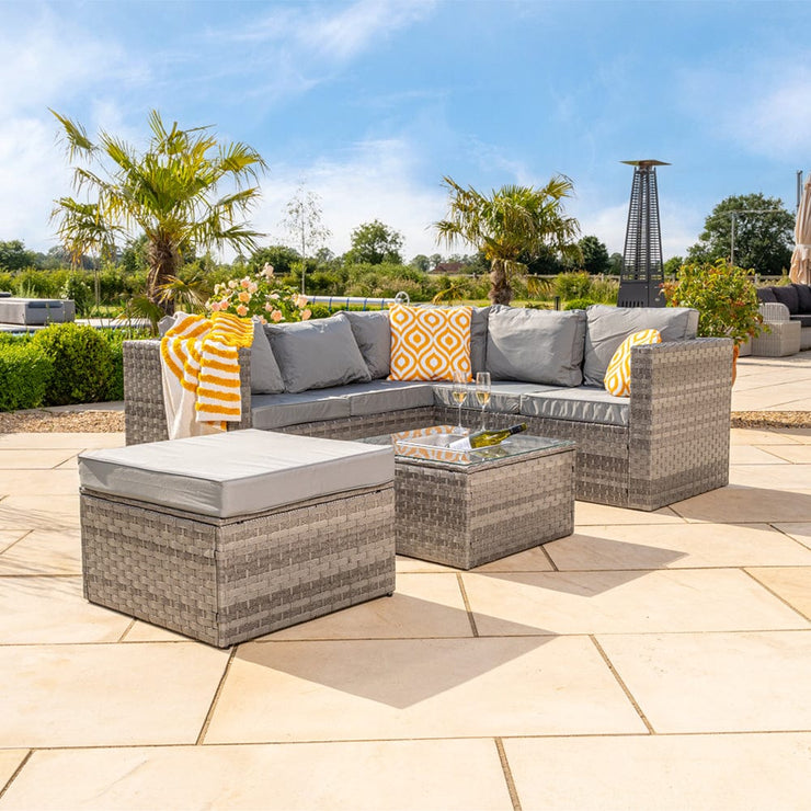 Monaco Ice Bucket 6 Seater Rattan Corner Sofa Set