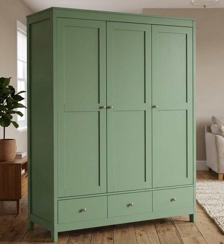 Neo 3 Pieces Bedroom Wardrobe Set With Chest And Bedside