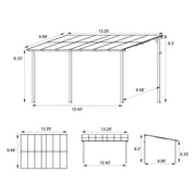 Nice Aluminium pergola Wall Gazebo Event Shelter For Garden Patio