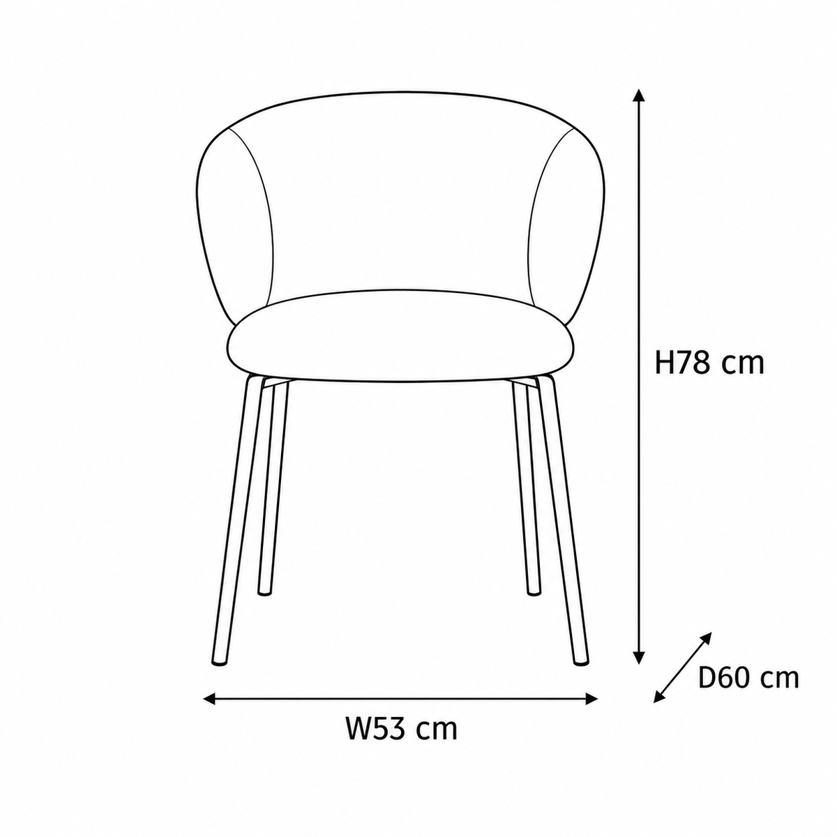Orchid Set Of 2 Velvet Dining Chair