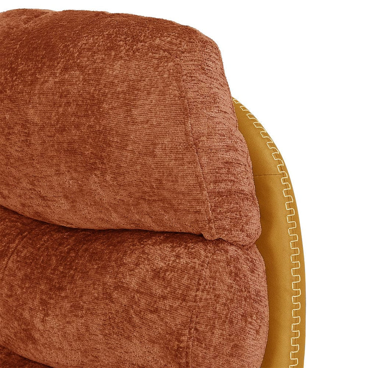 Manu Boucle Recliner Swivel Armchair With Footstool