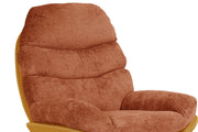 Manu Boucle Recliner Swivel Armchair With Footstool