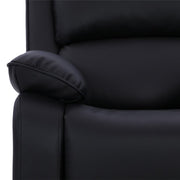 Palermo Black Leather Electric Or Manual Recliner Armchair