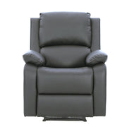 Palermo Grey Leather Electric Or Manual Recliner Armchair