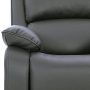 Palermo Grey Leather Electric Or Manual Recliner Armchair