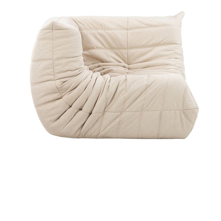 Ponyo Caterpillar Modular 5 Seater Sofa Set In Beige