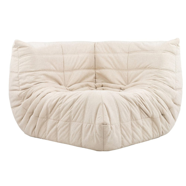Ponyo Caterpillar Modular 5 Seater Sofa Set In Beige