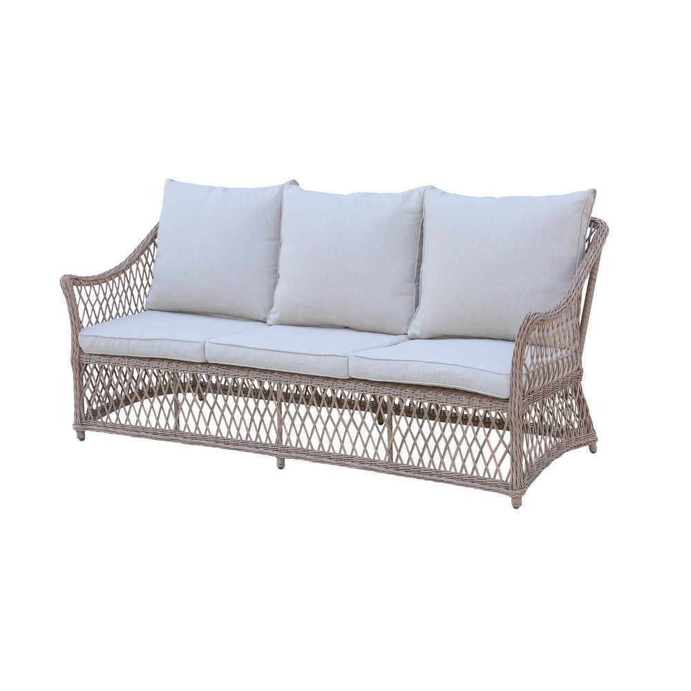 Provence 5‑Seater Willow CONSERVATORY Rattan Garden Dining Set with Table and Furniture Cover