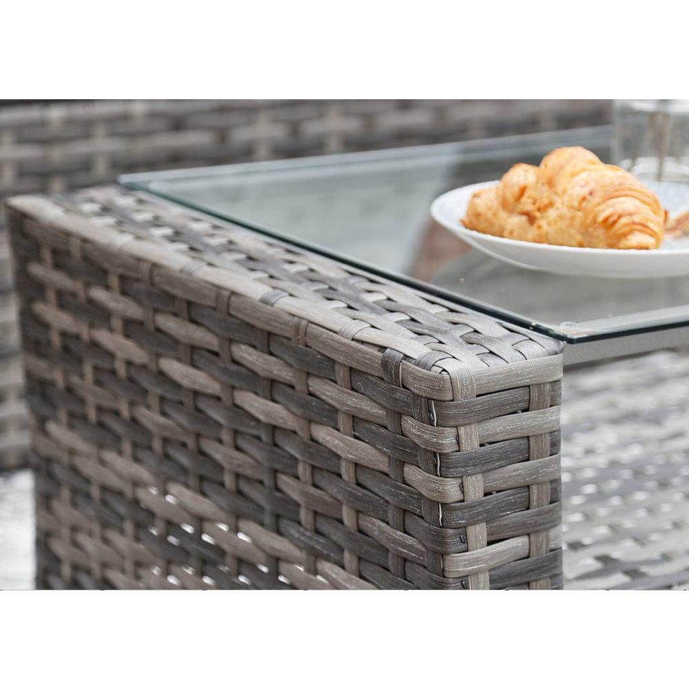 Rosen 4 Seater Rattan Garden Furniture Set In Grey