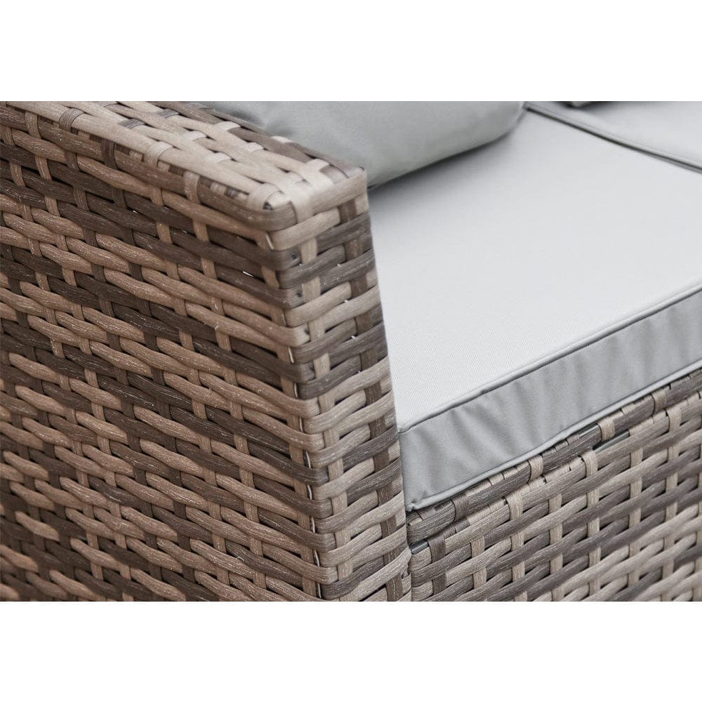Rosen 4 Seater Rattan Garden Furniture Set In Grey