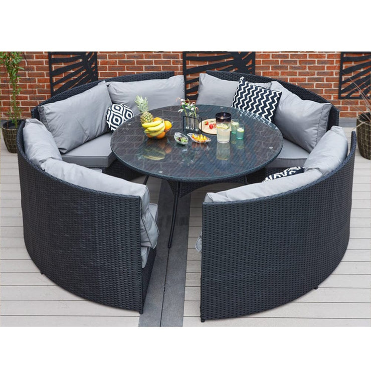 Rosen 8 Seater Round Rattan Garden Furniture Set