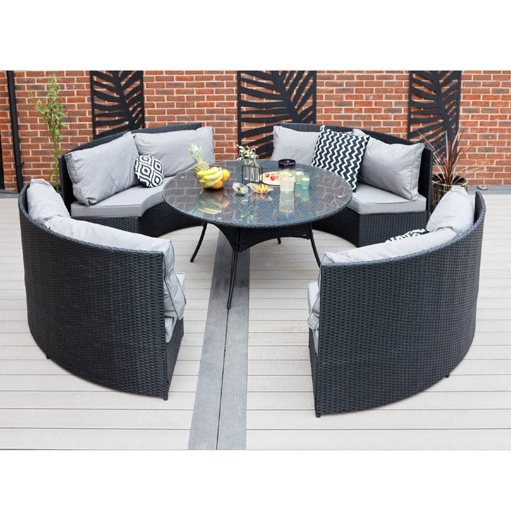 Rosen 8 Seater Round Rattan Garden Furniture Set